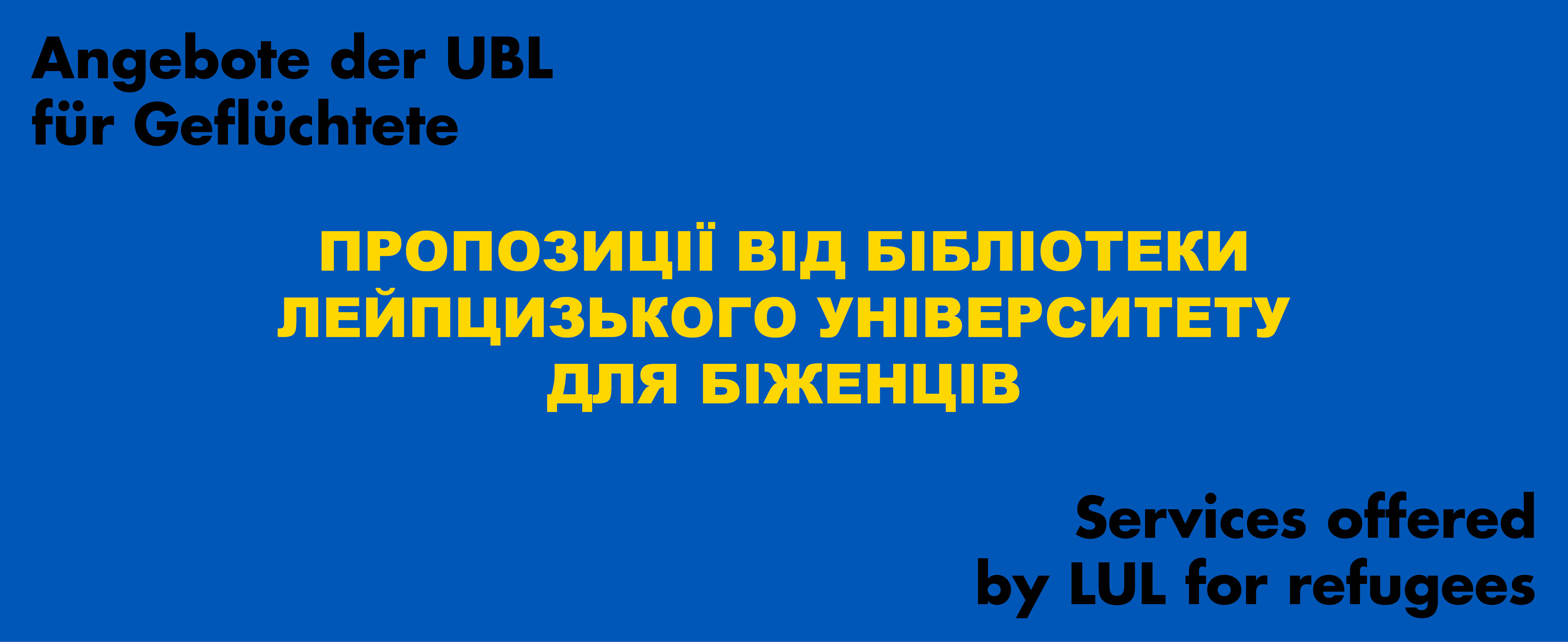 Services offered by LUL for refugees