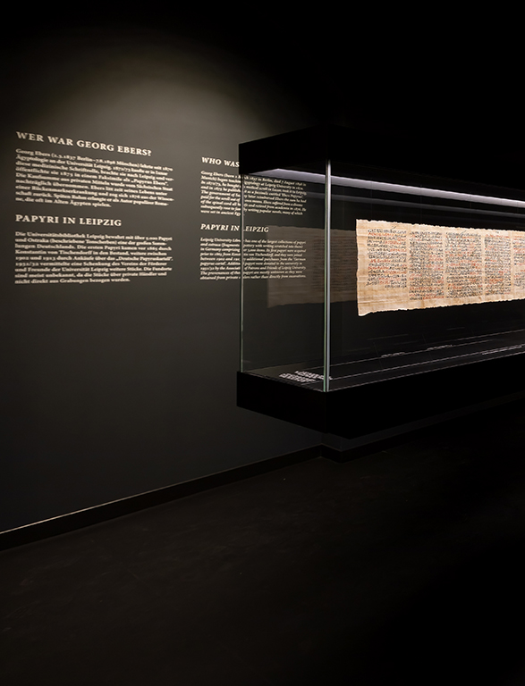 Fig. 1 – The Ebers Papyrus Showroom