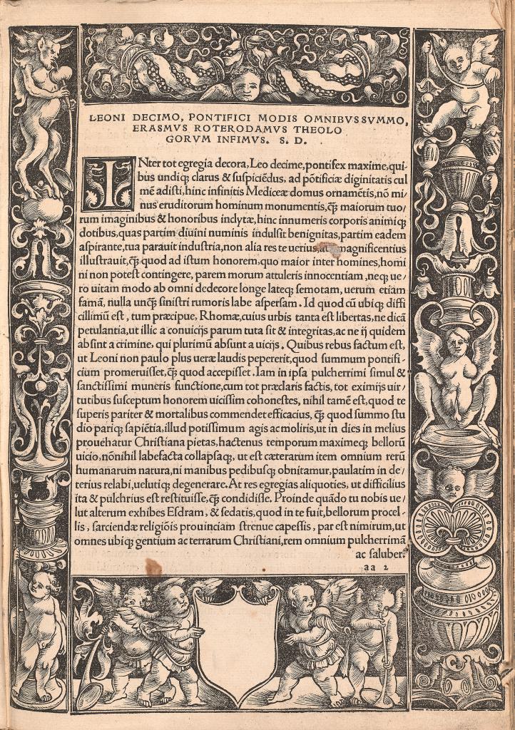 Fig. 3 – Desiderius Erasmus: Novum Instrumentum [New Tool], Basel: Froben, 1516 [Biblia 41]