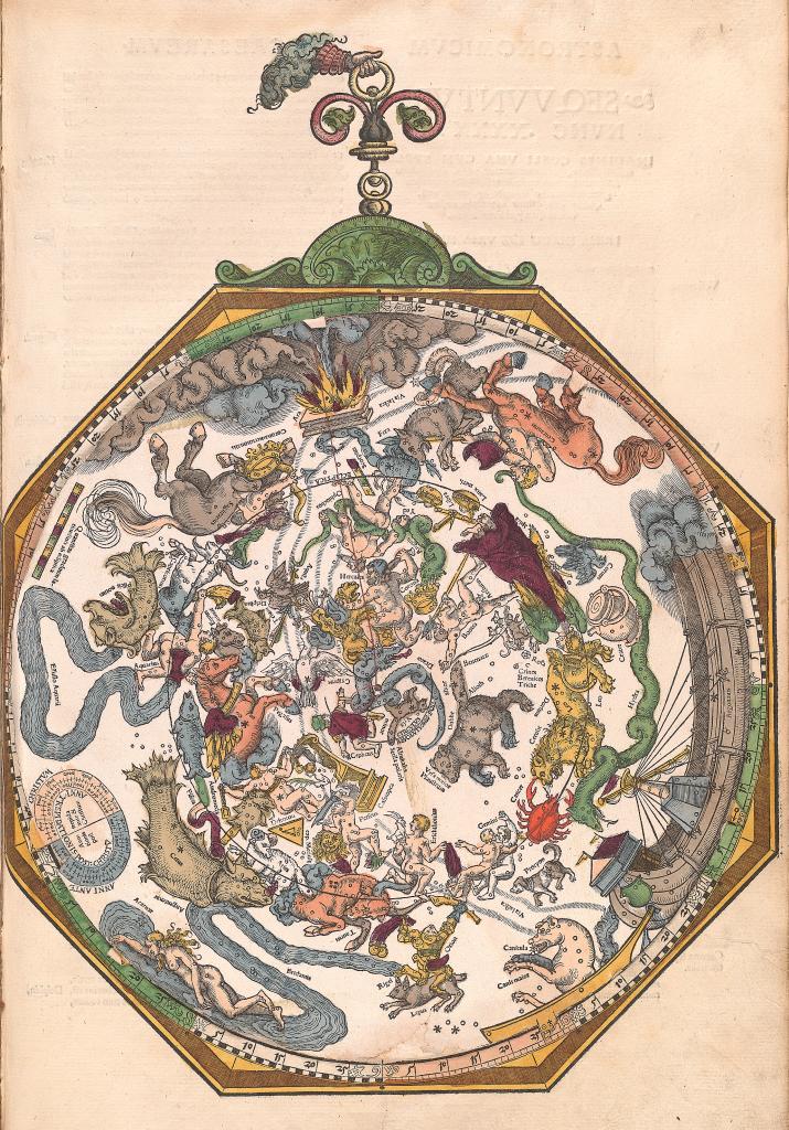 Fig. 6 – Peter Apian: Astronomicum Caesareum [Imperial Atlas of Astronomy] Ingolstadt: Georg and Peter Apian, 1540 [Libri. sep. 12]
