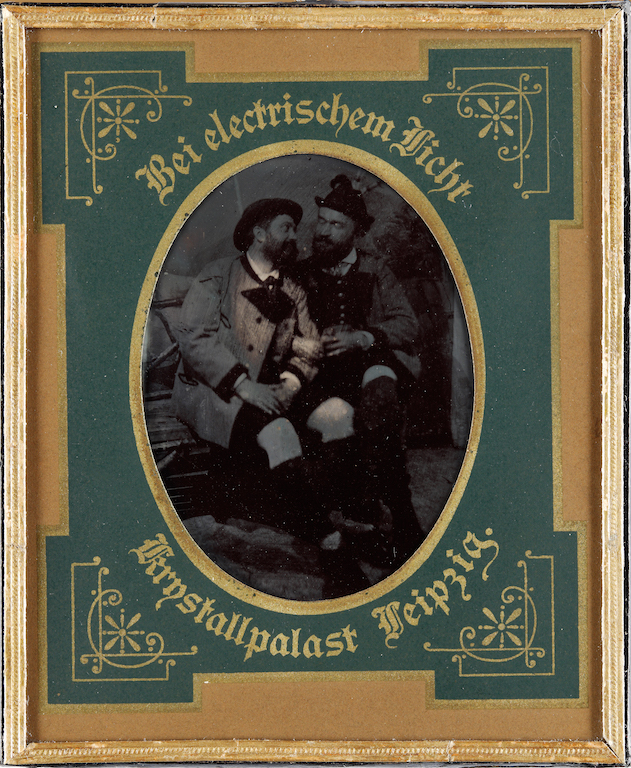 Fig. 3 – Ferrotype with portrait of Otto Geibel and Julius Klengel, 1895 [NL 252/N 25]