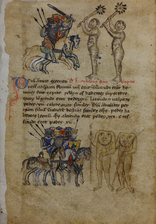 Fig. 4 – Alexander romance, Parchment manuscript from southern Italy, 13th century [Rep. II, 143; fol. 103v]