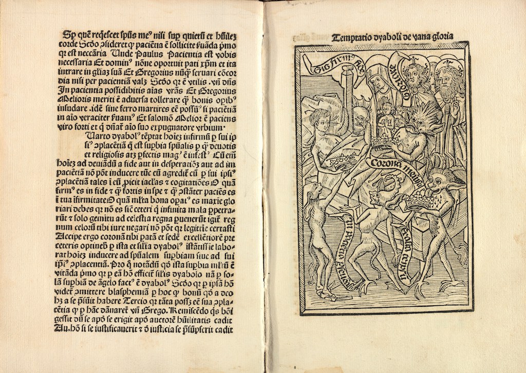 Fig. 5 – Ars Moriendi [The art of dying], Leipzig: Kachelofen, around 1495/1498 [Lib. sep. 5132; fol. 11]