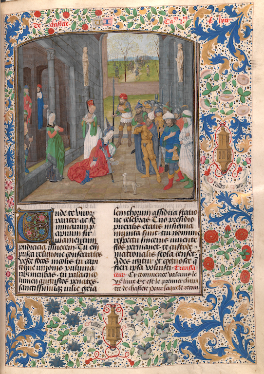 Fig. 8 – Valerius Maximus: Factorum dictorumque memorabilium libri IX [Events and Things Worthy of Remembering in Nine Books], Parchment manuscript from Flanders, around 1480 [Rep. I, 11b; fol. 72a]