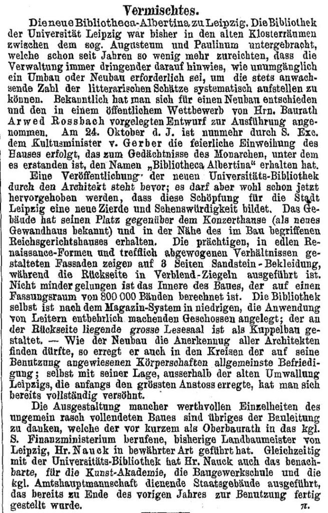 Abb. 7 – Aus der Deutschen Bauzeitung Nr. 25 (1891), S. 543