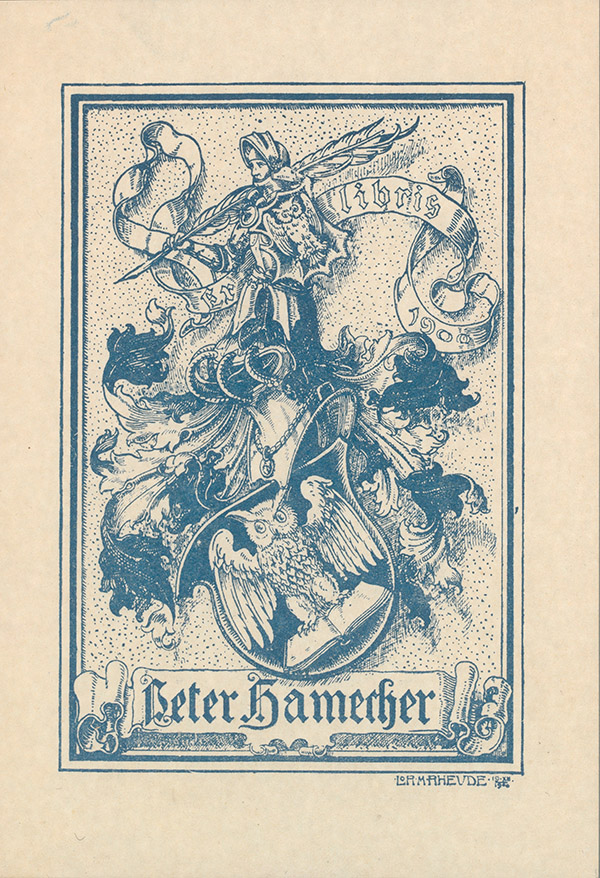 Rheude, Exlibris für Peter Hamecher