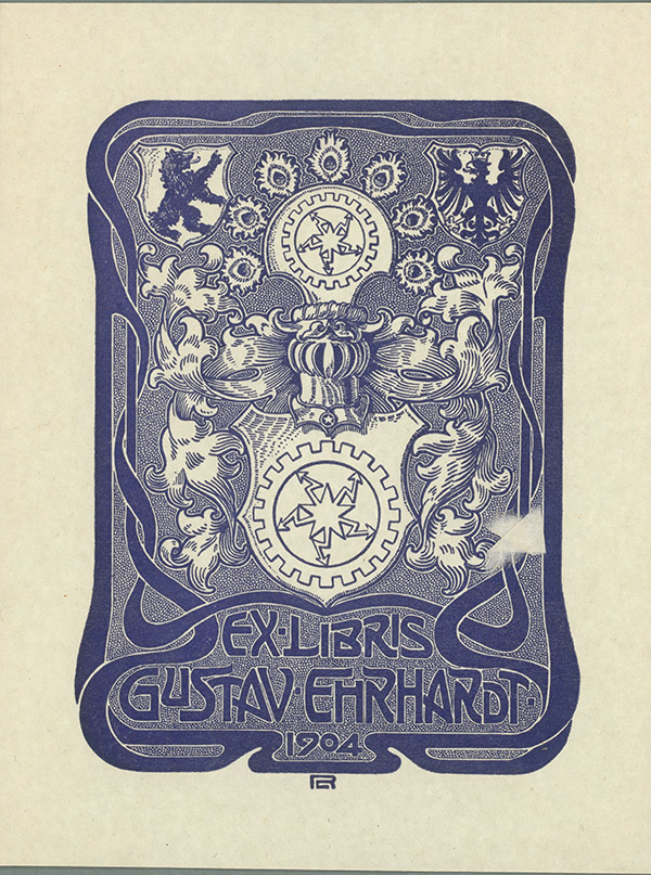 Rheude, Exlibris für Gustav Ehrhardt