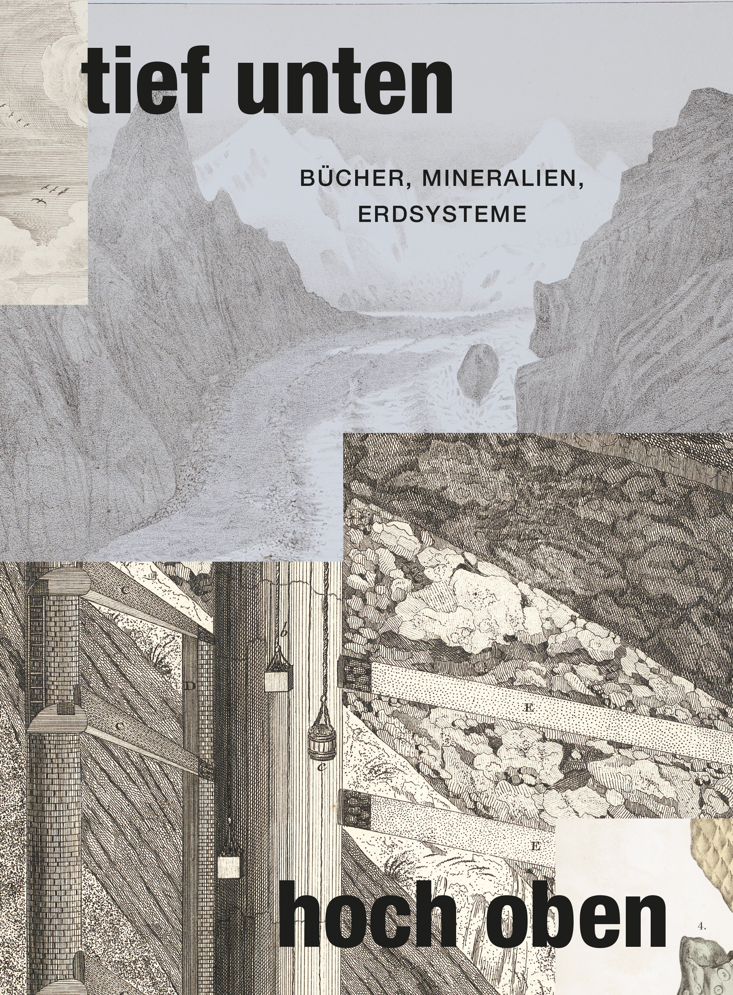 Katalog-Cover "tief unten – hoch oben. Bücher, Mineralien, Erdsysteme" Katalog-Cover "tief unten – hoch oben. Bücher, Mineralien, Erdsysteme"
