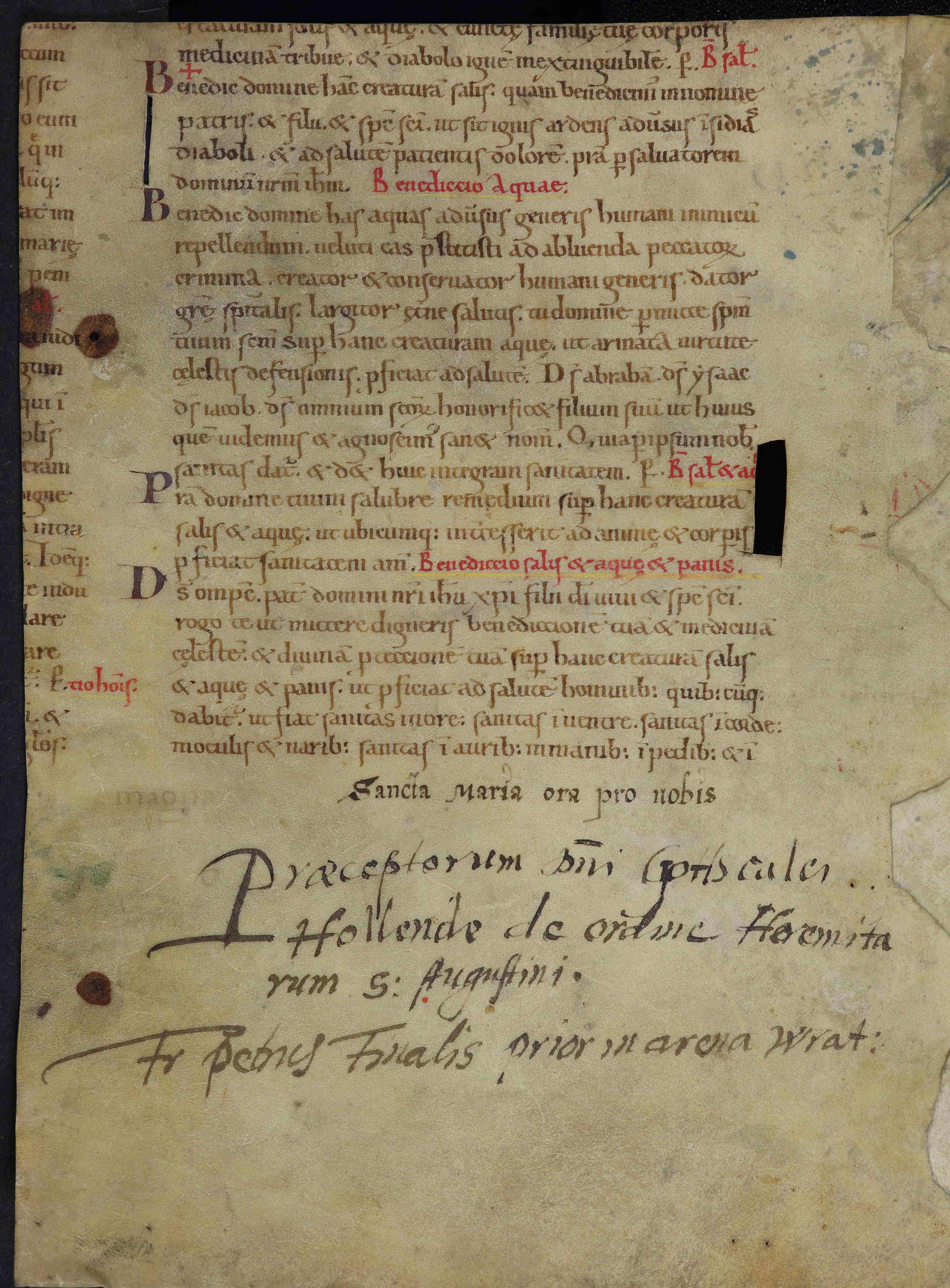 eine Seite aus einer Handschrift aus dem 11. Jahrhundert