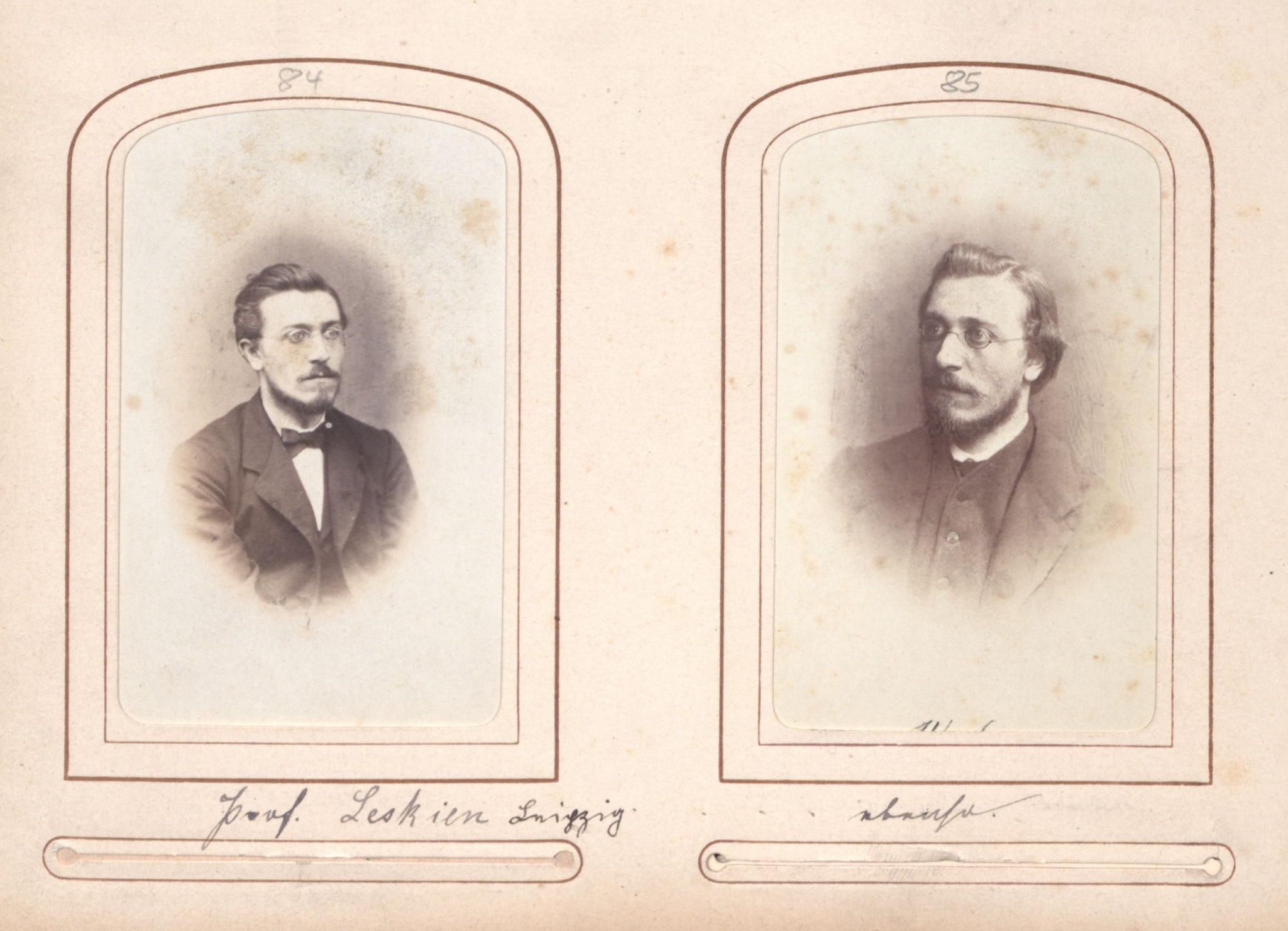 Porträtfotografie August Leskiens als junger Mann