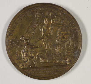 Medaille, nach 1757, Bronze, Ø 48 mm, 41 g, Inv. Nr. 2014/3031, Rückseite.