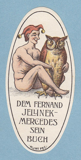 Exlibris Fernando Jellinek-Mercedes