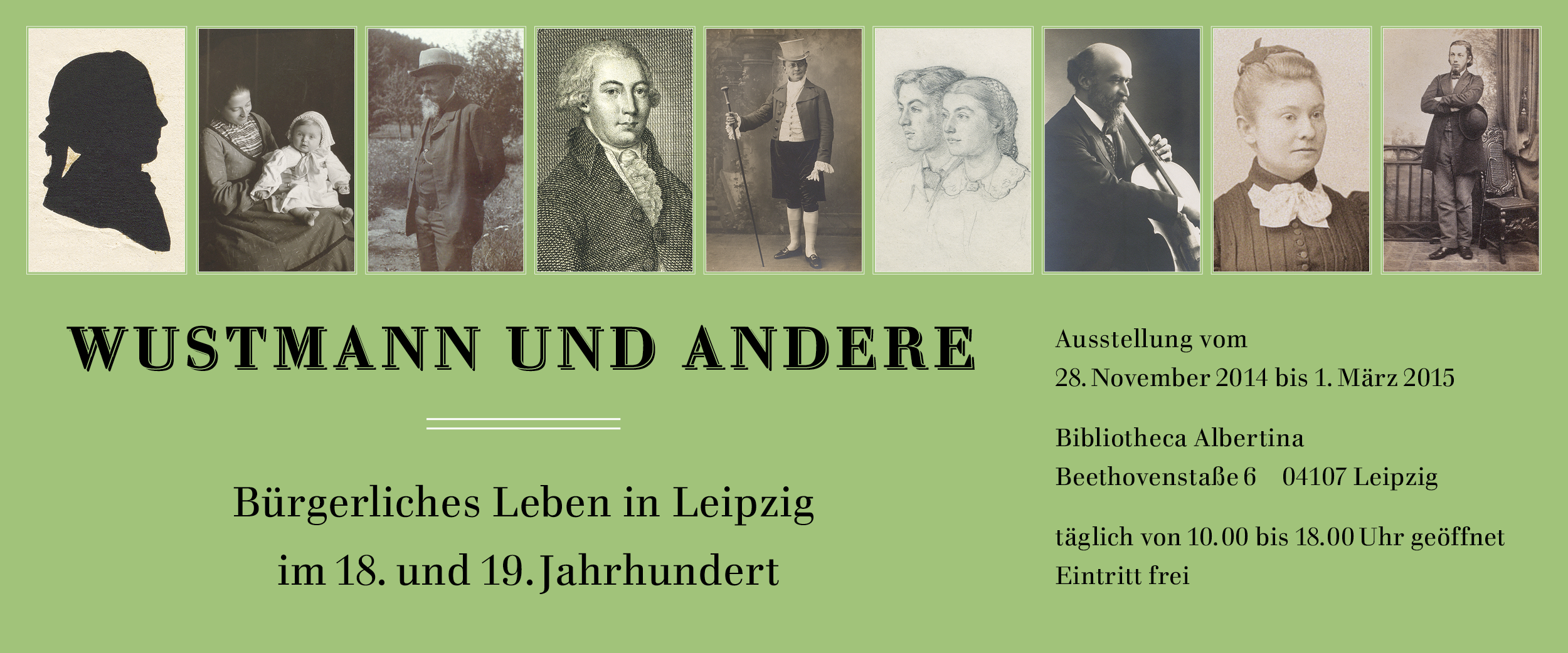 Wustmann und andere -- eine Ausstellung der Universitätsbibliothek Leipzig