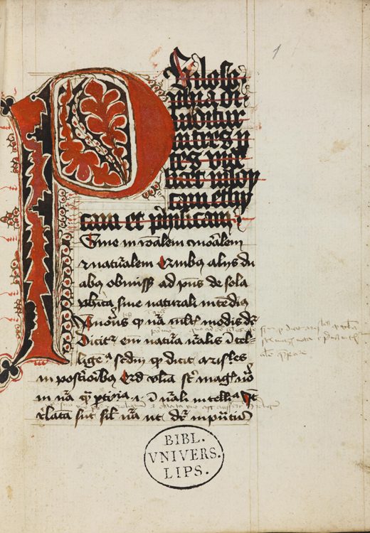 Leipzig, UB, Ms 1400