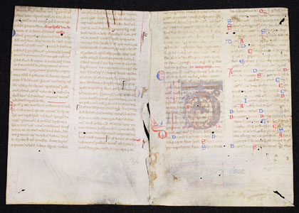 Leipzig, UB, Fragm. lat. 153 (Rückseite) – 2. Drittel 13. Jh.